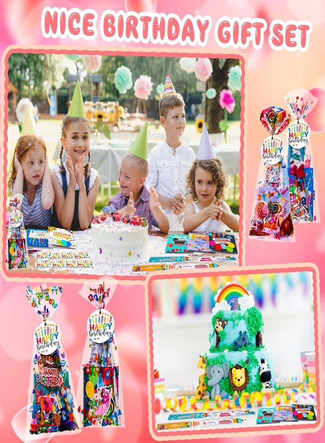 Supervitae 194 Pcs Birthday Return Gifts Bulk Classroom Student Birthday Party Favors Goodie Bags Filler for Kids Students from Teacher Stationery Sets Notebook Pencil Gifts for School Prize - Image 4